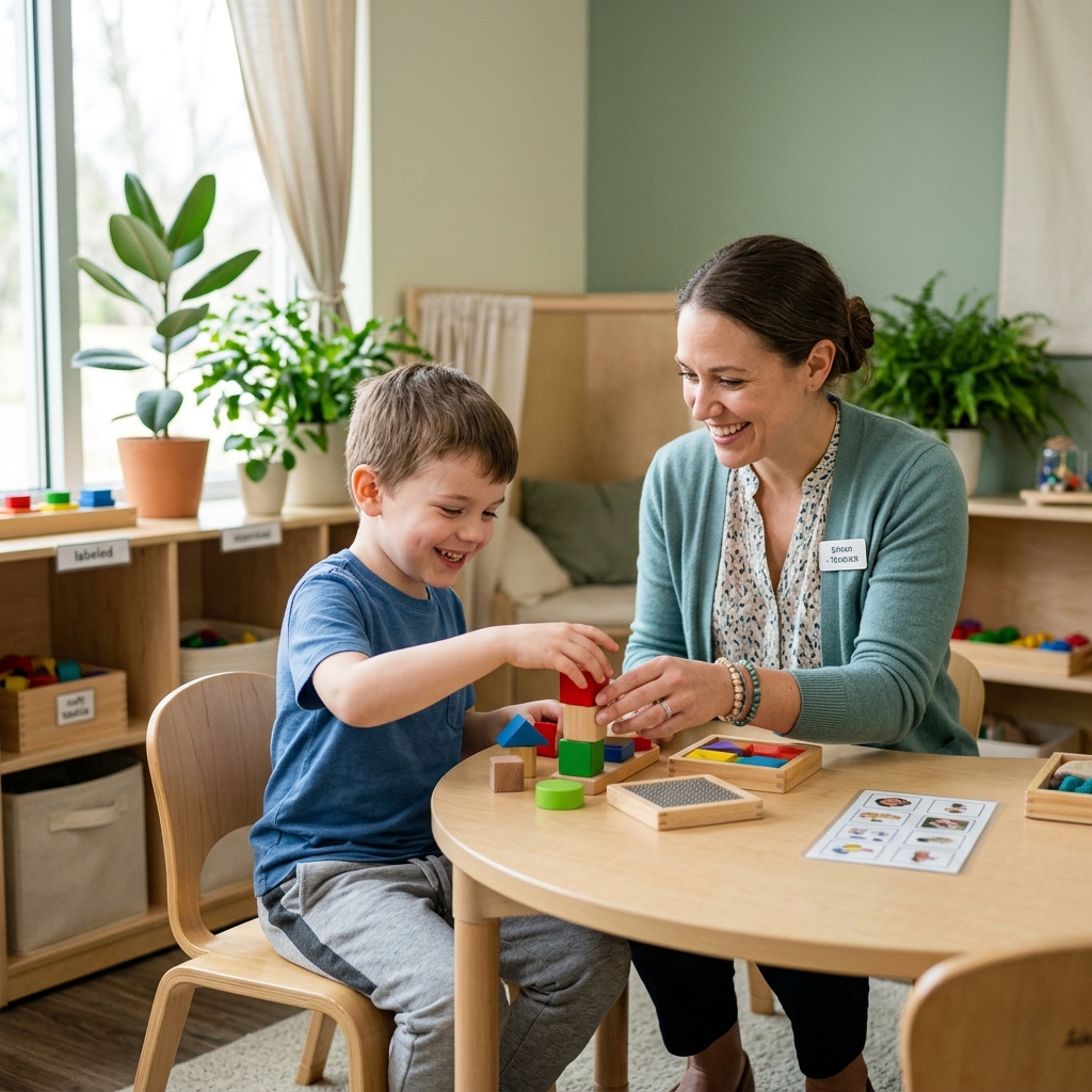 Structured learning classroom at Miracle Autism Academy